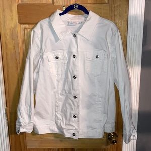 White denim jacket